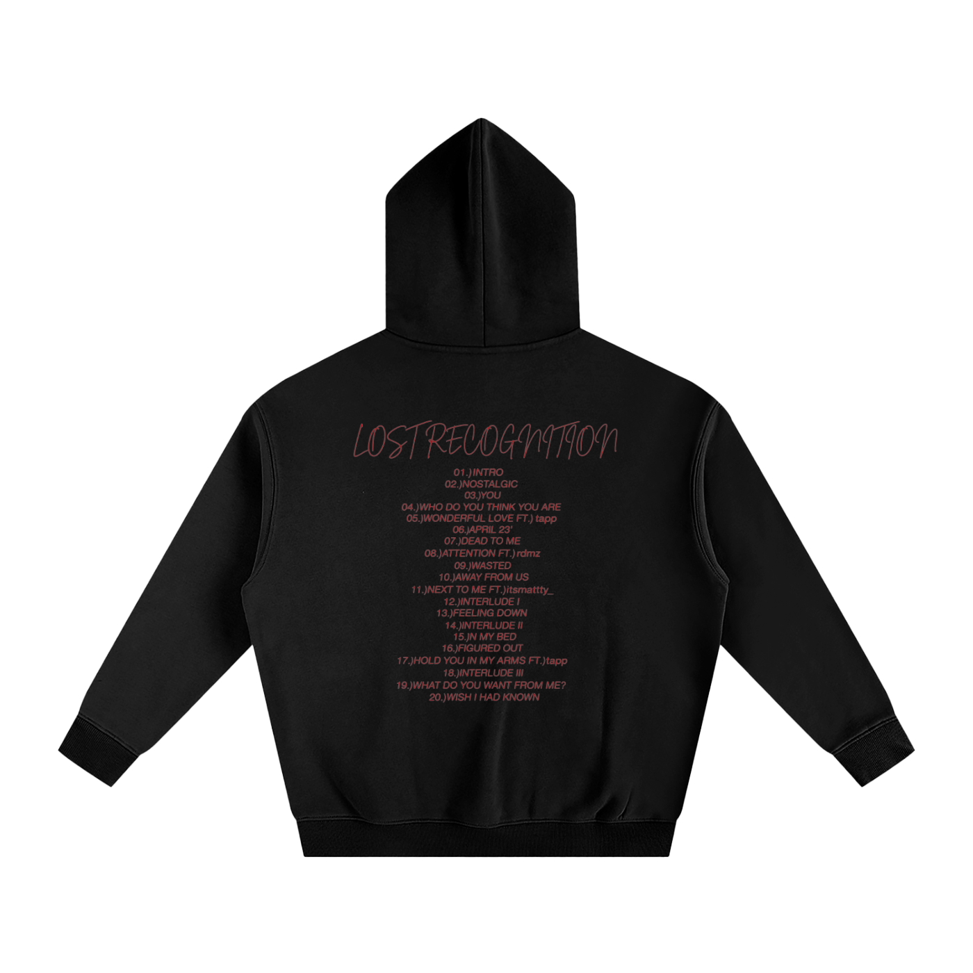 ethxn's LOST RECOGNITION 5/5 BLACK HOODIE!