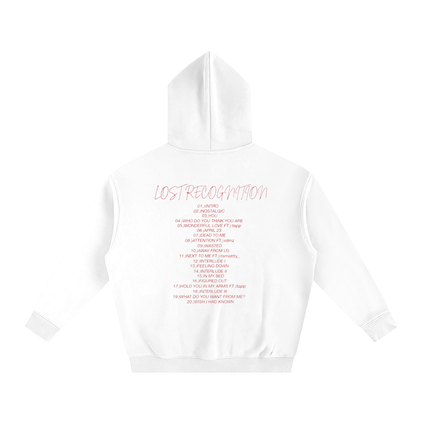 ethxn's LOST RECOGNITION 5/5 WHITE HOODIE!